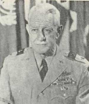 ▲ 6.25전쟁 당시 가평군에 주둔했던 美40사단장 조셉 클리랜드 소장.