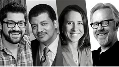 ▲ Austin Kleon, Neil deGrasse Tyson, Anne Wojcicki, Adam Savage