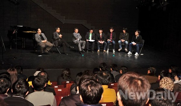 ▲ 김성욱 대표가 주최한 토크 콘서트 현장ⓒ이미화