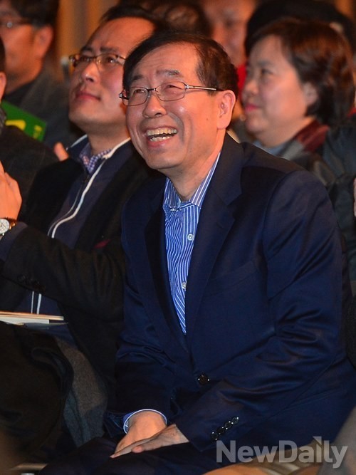 ▲ 지난해 12월 노무현재단의 송년행사에 참석한 박원순 서울시장.ⓒ정상윤 기자