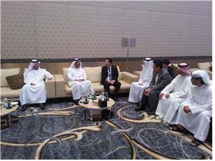 ▲ 아부다비 지방행정부(DMA) 장관과 주아랍에미리트 대사 면담 ⓒ 국토교통부 제공