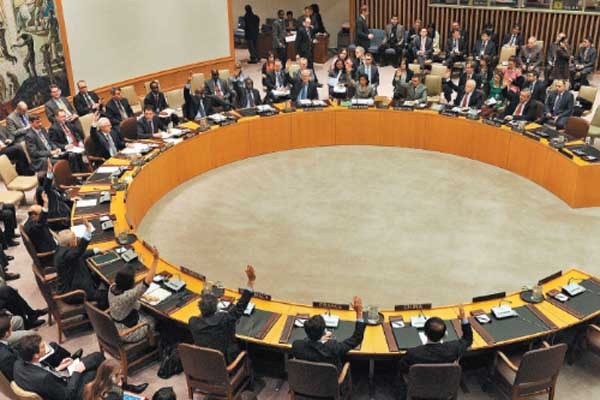 ▲ [참고사진] 유엔 안보리 회의 장면.