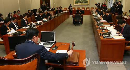 ▲ 국회 운영위 전체회의 모습.ⓒ연합뉴스