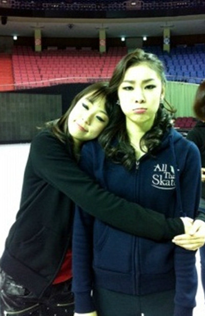▲ 왼쪽부터 곽민정과 김연아ⓒ곽민정 싸이월드