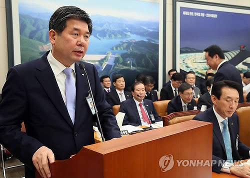 ▲ 최계운 한국수자원공사 사장. 한국수자원공사는 한국토지주택공사(LH), 한국철도공사, 한국철도시설공단, 한국석탄공사와 함께 재무구조 건전성이 여전히 미흡한 것으로 평가됐다ⓒ연합뉴스