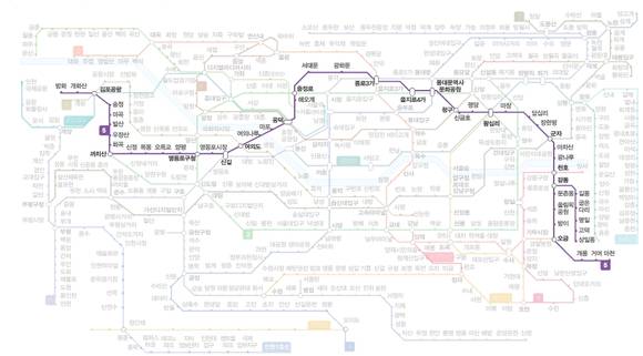 ▲ 지하철5호선 노선도ⓒ서울메트로
