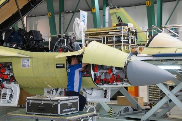 ▲ 경남 사천 공장에서 한국의 주력방산수출품인 이 제작되고있는 모습.