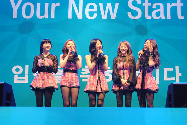 ▲ 서울현대전문학교 입학식에 참석한 걸그룹 레이디스코드ⓒPRJIN