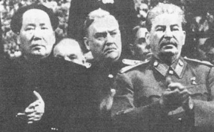 ▲ 전체주의를 내세워 수천만을 죽인 대표적 학살자는 스탈린(오른쪽)과 모택동(왼쪽)이다. 스탈린-김일성-박헌영이야말로 제주4.3의 원흉이다.ⓒ뉴데일리 DB