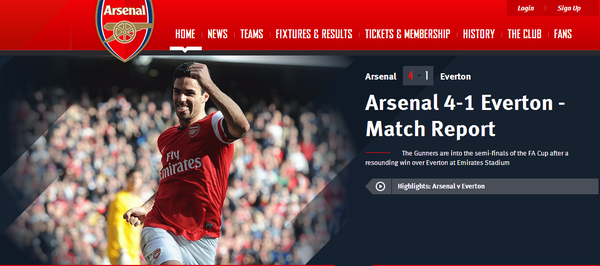 ▲ 아스날ⓒ아스날 공식 홈페이지