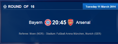 ▲ 챔피언스리그 16강 2차전ⓒUEFA 공식 홈페이지