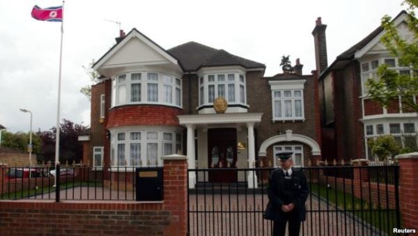 ▲ 영국 런던의 북한 대사관 로이터