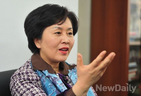 ▲ 오는 6.4 지방선거에서 경기도지사에 출마를 선언한 새누리당 김영선 전 의원. ⓒ이종현 기자