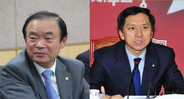 ▲ 새누리당 김기현 정책위의장(오른쪽)과 민주당 장병완 정책위의장이 21일 라디오에 나란히 출연해 전일 박 대통령의 규제완화 끝장토론에 대해 상반된 평가를 내놨다. ⓒ 뉴데일리 DB, 장병완 의원 공식사이트