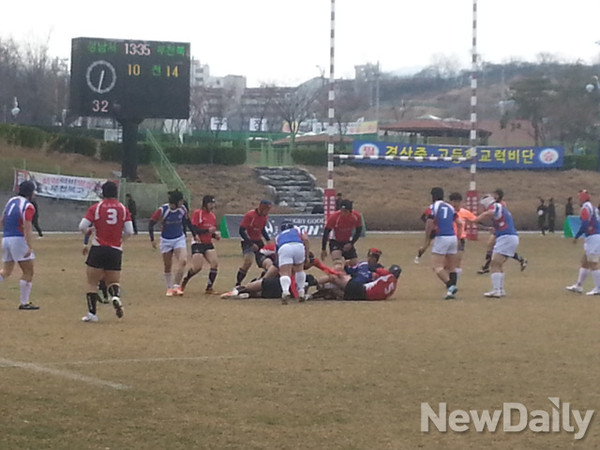 ▲ 2014년도 전국 춘계 럭비리그전이 열리는 경산 송화럭비구장ⓒ대한럭비협회