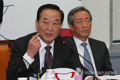 ▲ 서청원 새누리당 의원이 지난 5일 오전 국회에서 열린 최고중진연석회의에서 발언하고 있다.ⓒ연합뉴스