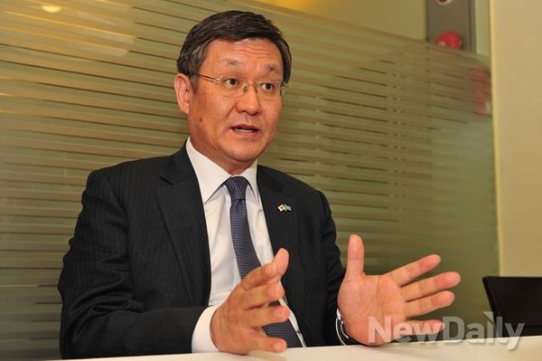 ▲ 백주현 대사는 카자흐스탄의 한국 배우기 열풍과 양국 간 관계를 상세히 소개했다. ⓒ이종현 뉴데일리 기자