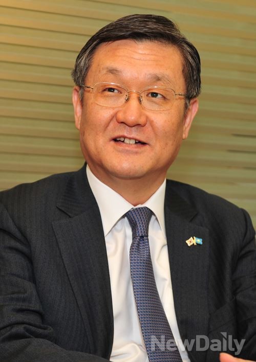 ▲ 백주현 대사는 "우리가 겸손한 조력자로 도와주면 카자흐스탄과 함께 미래의 결실을 나눌 수 있다"고 말했다. ⓒ이종현 뉴데일리 기자