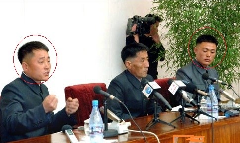 서해에서 송환 된 북한 선원들이 기자회견하는 모습 (사진=노동신문)