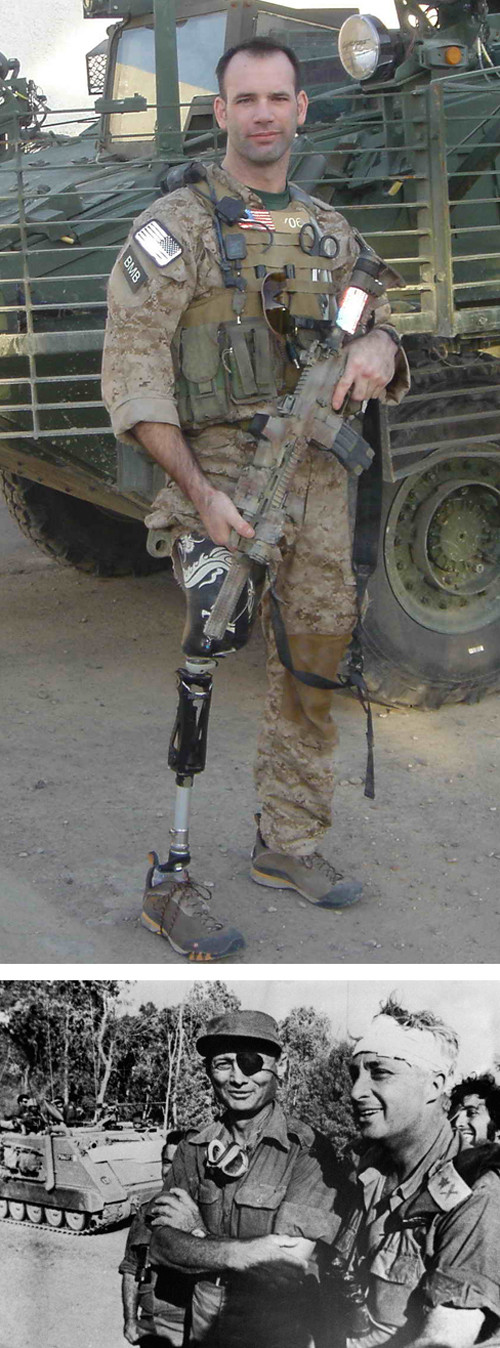 ▲ 의수를 한 채 美육군 제202헌병 중대에서 복무 중인 벤 C. 발라드(Spc. Ben C. Ballard) 상병의 모습.
