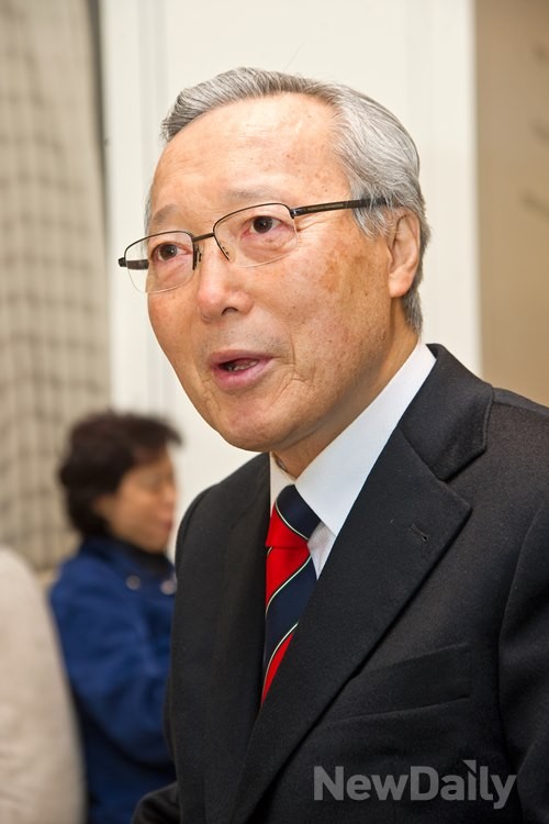 ▲ 허문도 前통일부 장관. ⓒ이미화 뉴데일리 기자.