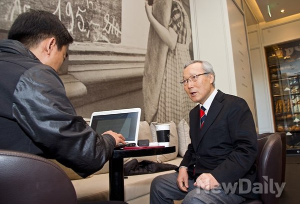 ▲ 허문도 前통일부 장관. ⓒ이미화 뉴데일리 기자.