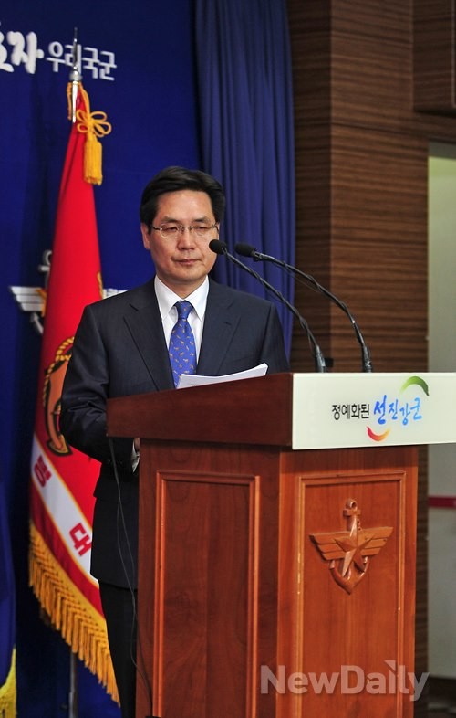 ▲ 김민석 국방부 대변인.ⓒ뉴데일리