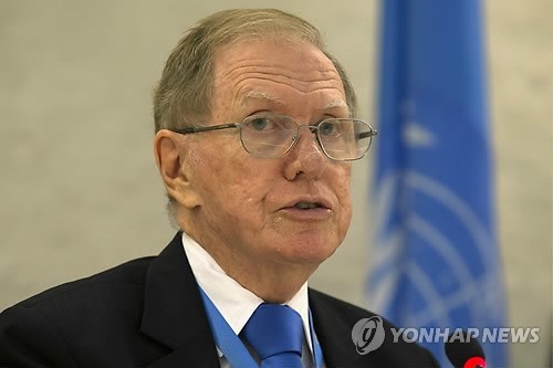 ▲ 마이클 커비 유엔북한인권조사위원회 위원장. ⓒ연합뉴스. 무단전재 및 재배포 금지.