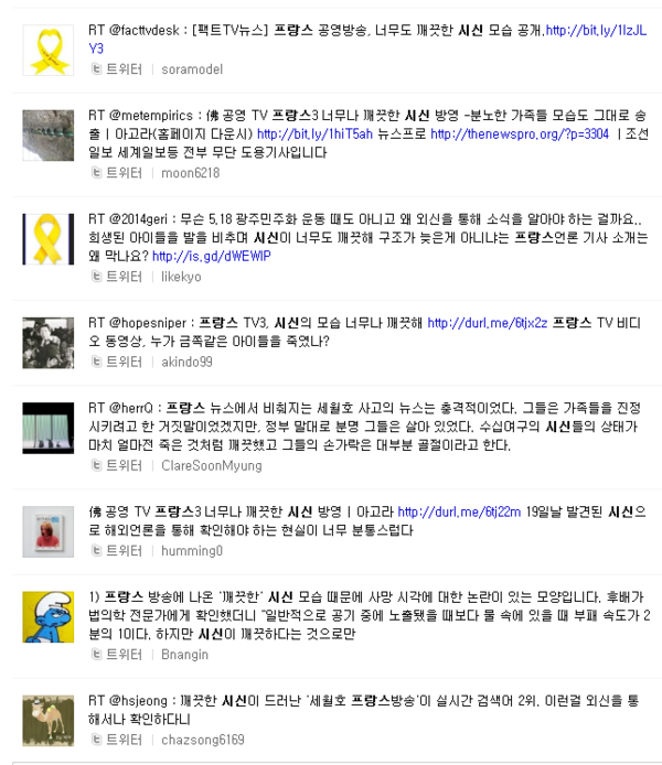 ▲ 프랑스3가 보도한 기사 내용 ⓒ 정상추 게시물 캡쳐화면