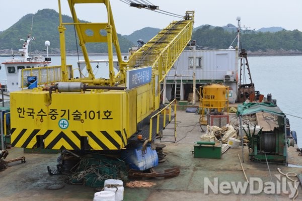 ▲ 이종인 대표의 다이빙벨ⓒ뉴데일리 유경표 인턴기자