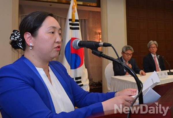 ▲ 자유통일포럼 인지연 사무국장.  ⓒ 정상윤 기자