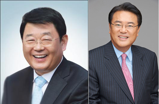 ▲ 새누리당 박성효(왼쪽), 정진석 후보.ⓒ새누리당