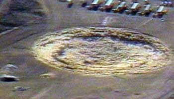 ▲ 일반적인 지하 핵실험을 지상에서 본 모습. [자료사진]