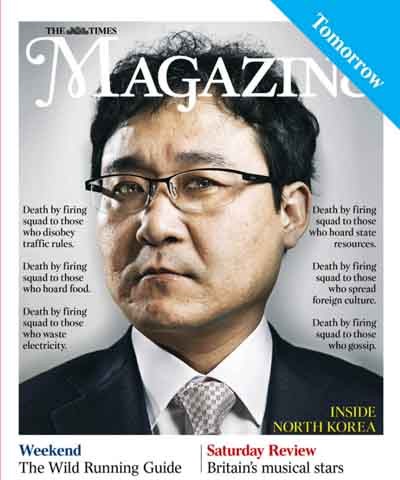 ▲ 英 더 타임즈의 표지모델로 등장한 장진성 뉴포커스 대표. [사진: 뉴포커스 제공]