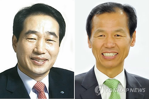 ▲ 6ㆍ4 지방선거 강원도지사 여야 후보로 나선 새누리당 최흥집(왼쪽), 새정치민주연합 최문순 후보. 사진=연합뉴스