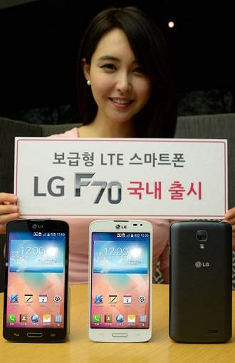 ▲ LG전자가 오는 21일부터 이통 3사를 통해 보급형 LTE 스마트폰 LG F70을 판매한다. ⓒLG전자 제공