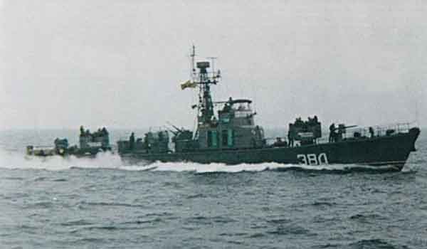 ▲ 북한군이 보유한 상해급 경비정 [사진: 제인스 닷컴]