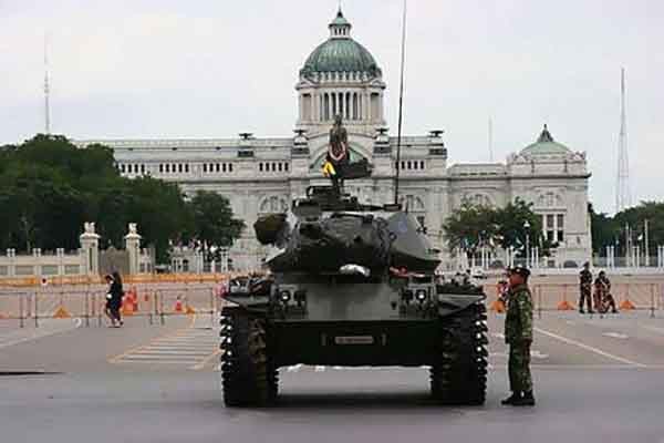 ▲ 2009년 쿠데타 당시 수도에 방콕에 진주한 태국군. [자료사진]