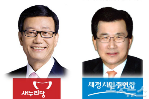 ▲ 왼쪽부터 윤진식, 이시종 후보.ⓒ노컷뉴스