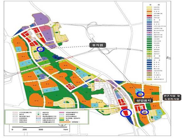 ▲ 오산세교지구 토지이용계획도.ⓒLH