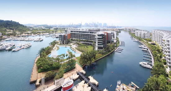 ▲ 쌍용건설이 싱가포르 BCA 건설대상에서 시공부문 대상을 수상한 센토사 W호텔 전경.ⓒ쌍용건설