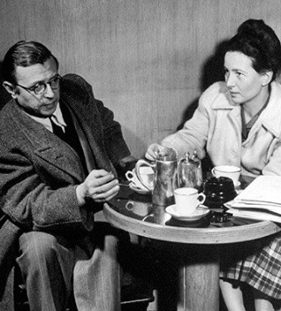 ▲ 사르트르와 보부아르.