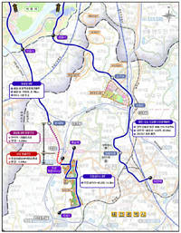 ▲ 대전외삼-유성복합터미널 연결도로 위치도.ⓒ행정중심복합도시건설청.