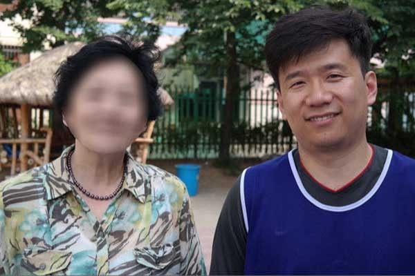 ▲ 지난 5월 31일, 구로고교에서 열린 '6.15 산악회배 체육대회'에 참가한 유우성. [사진: 자주민보 화면 캡쳐]