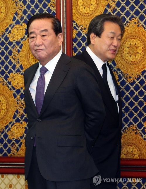 ▲ 새누리당 차기 당권주자로 꼽히는 서청원 의원(왼쪽)과 김무성 의원. ⓒ연합뉴스