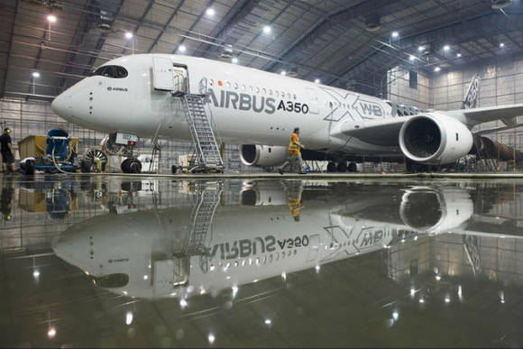 ▲ 에어버스사의 A350 모습 ⓒ에어버스 홈페이지 캡처