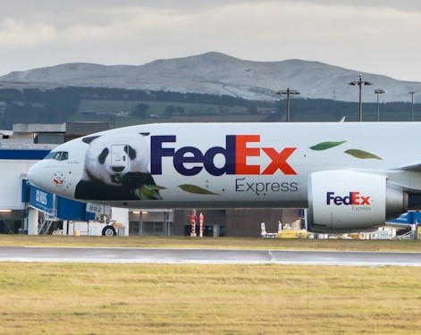 ▲ 시진핑 중국 국가주석이 우리나라에 선물하는 판다 한 쌍이 타고올 페덱스 판다 전용기 모습. ⓒ 자료사진