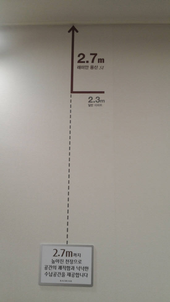 ▲ 오피스텔의 가장 큰 특징은 2.7m에 달하는 천장고였다. 이를 통해 넓은 개방감을 확보하는 동시에 넉넉한 수납공간도 제공할 수 있게 됐다.ⓒ뉴데일리