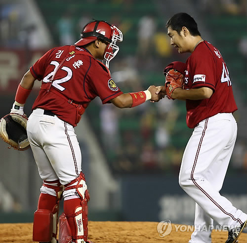 ▲ 왼족부터 김상훈, 송은범ⓒ연합뉴스