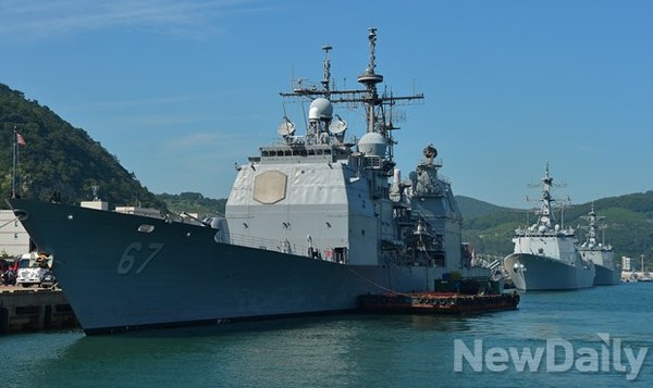 ▲ 한,미 이지스함 ⓒ뉴데일리 정상윤